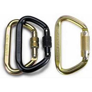 Steel Locking D Rescue Carabiners